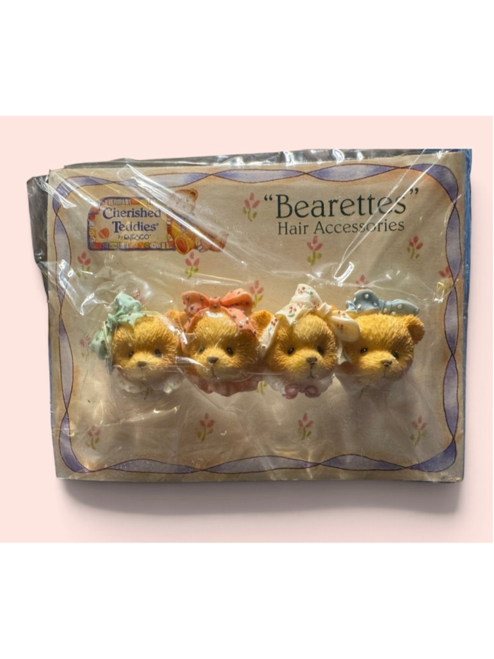 Cherished Teddies”Bearettes” Hair Accessories - Barrettes New in Package